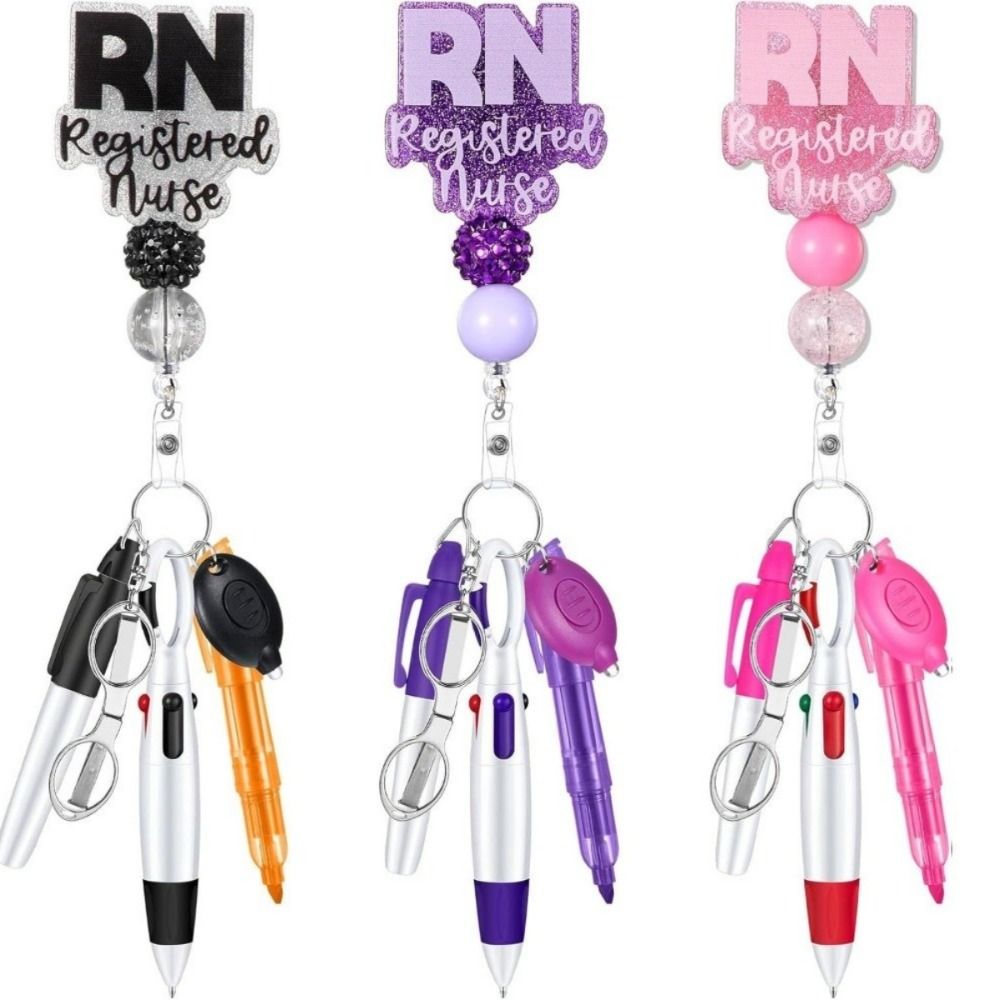 Penn Reel Fierce - Nieuwe intrekbare verpleegsterspenhouder met lanyard sleutelhanger,