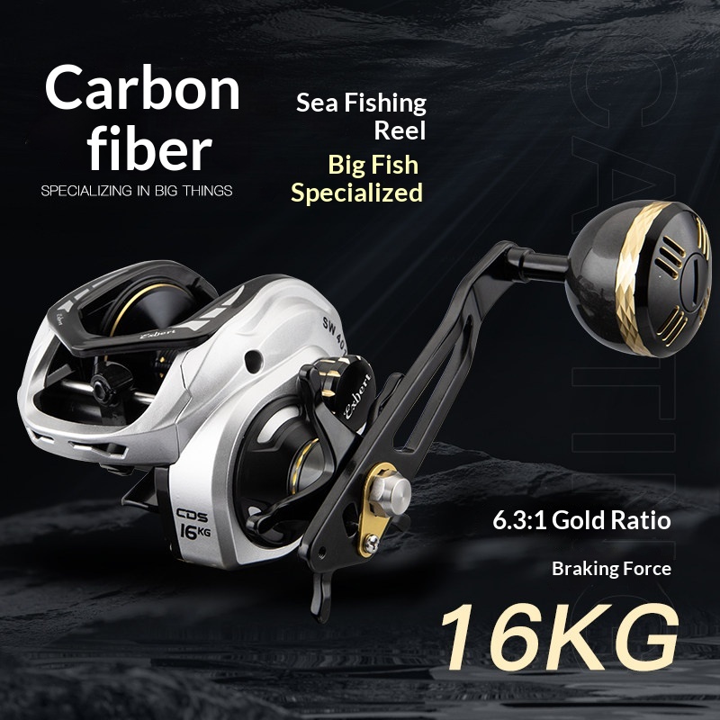 Trolling Reel - Expert Baitcasting Molen Metalen Diepe Spoel