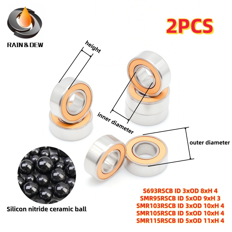 Conventional Reel - 2 Stuks Miniatuur Kogellager 3x8x4 3x10x4