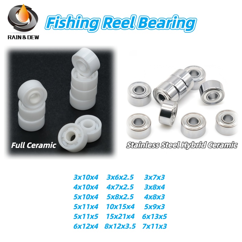 Baitcasting Reel - Volledig keramische hybride keramische lagers (1/5/10P)