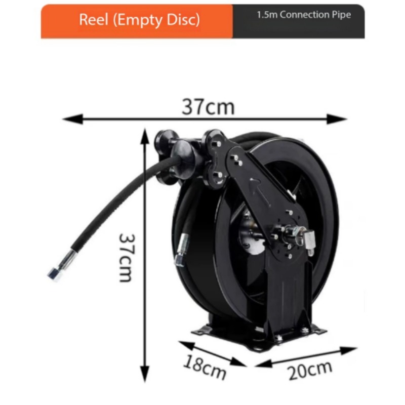 Lege slanghaspel met 1,5 m hog - Reel Oil recensie en prijs