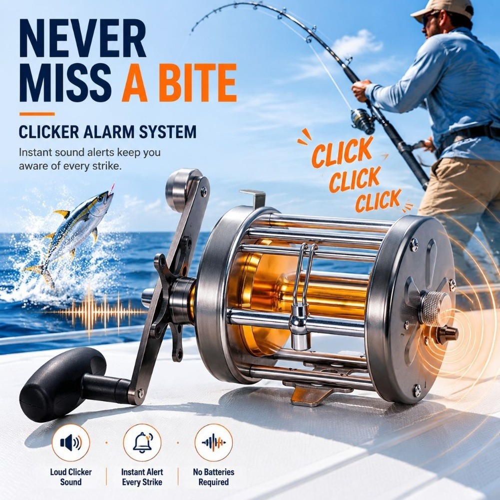 MT 50W trollingmolen, voor rec - Trolling Reel recensie en prijs